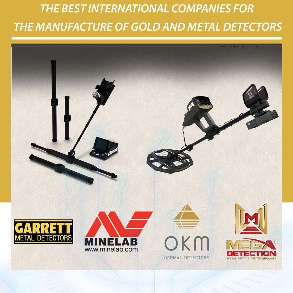 The best international companies for the manufacture of gold and metal detectors