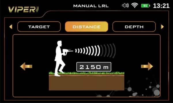 distance LRL manuelle