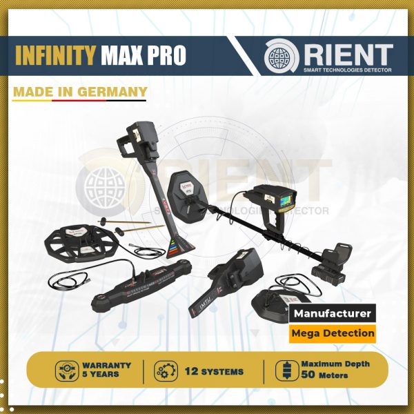Infinity Max Pro Gold Star 3D Scanner Metal Detector - 8 Search Systems