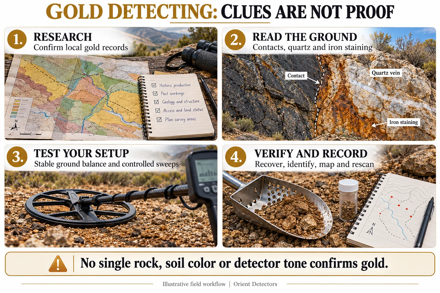 gold detector tips