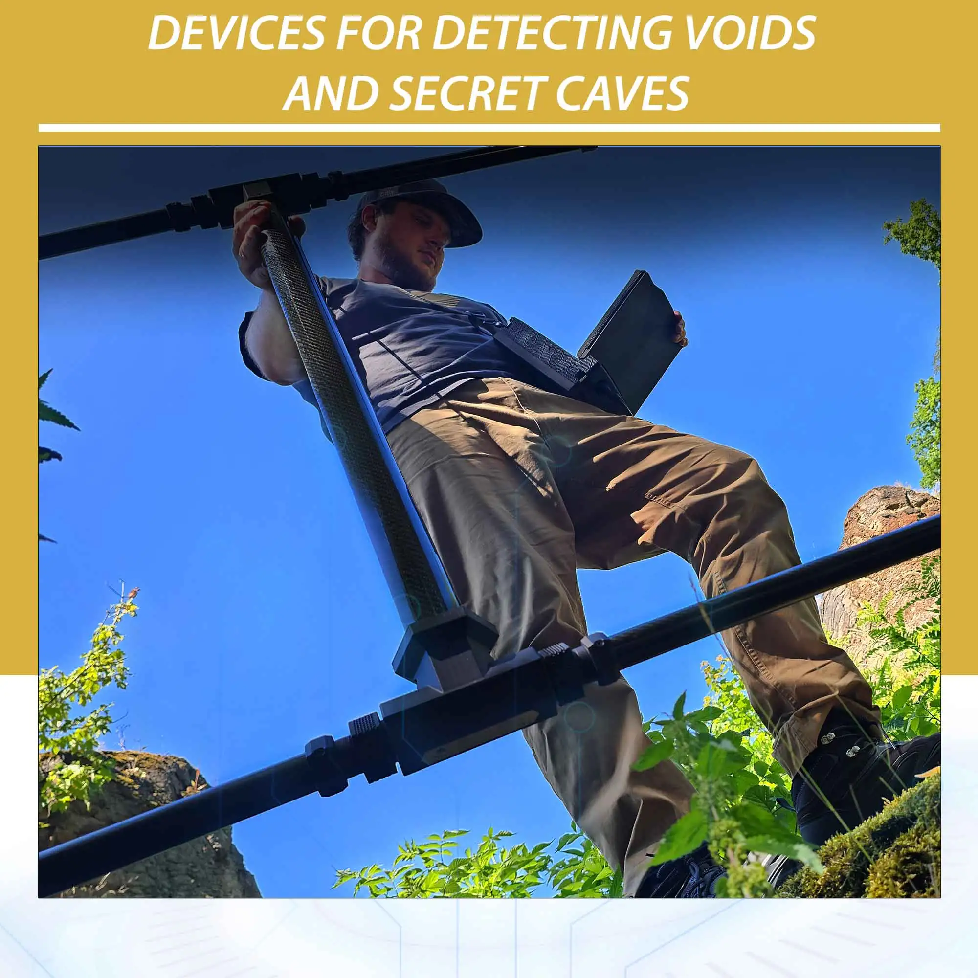 Devices for detecting voids and secret caves