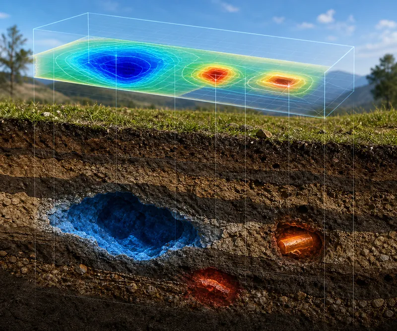 3D ground scan results