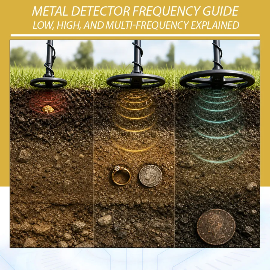Metal Detector Frequency Guide Low, High, and Multi-Frequency Explained
