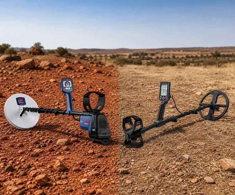 Pulse Induction vs VLF Metal Detectors example devices