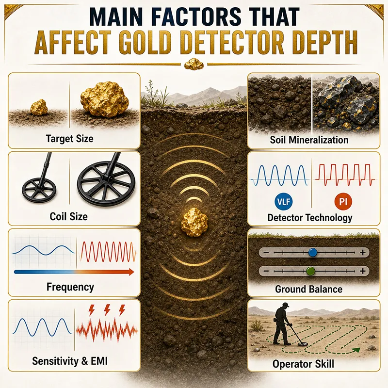 The Main Factors That Affect Gold Detector Depth