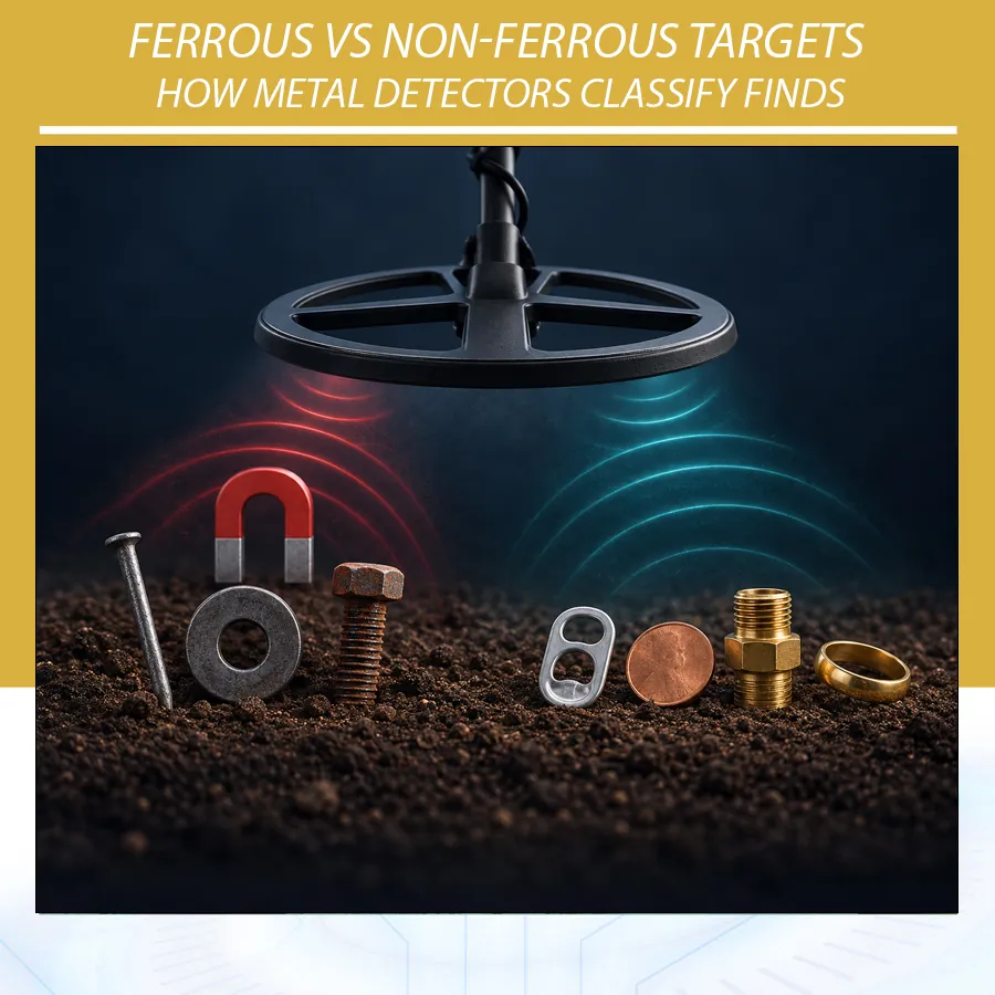 Ferrous vs Non-Ferrous Targets How Metal Detectors Classify Finds