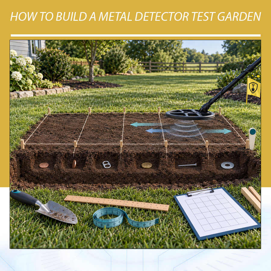 How to Build a Metal Detector Test Garden