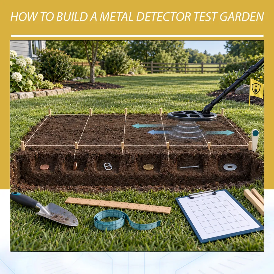 How to Build a Metal Detector Test Garden