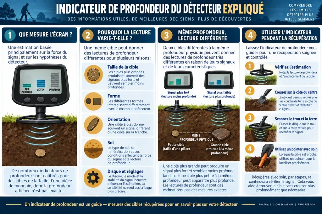 Indicateur de profondeur d’un détecteur de métaux expliqué