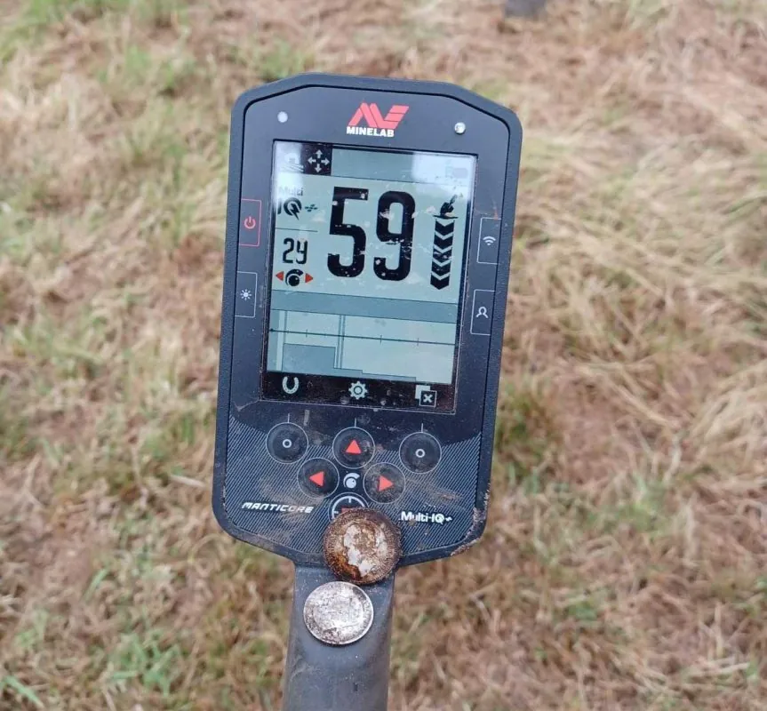 minelab manticore 2d target id