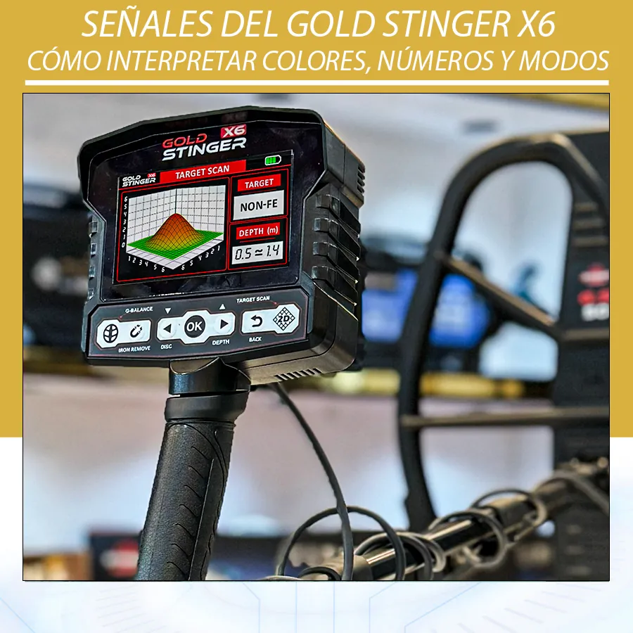 Señales del Gold Stinger X6 cómo interpretar colores, números y modos