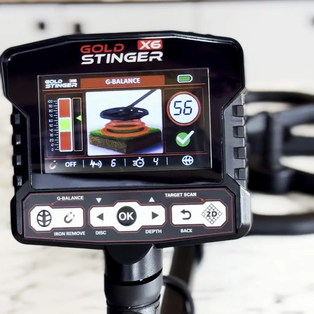 Metal Detector Ground Balance Explained - gold stinger x6 ground balance screen